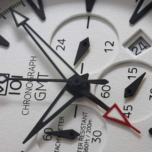 Hyakuichi 101 Chronograph GMT watch, brand new in box, white dial - Picture 3 of 7